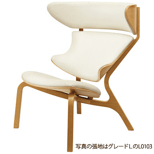 【開梱設置無料】天童木工 Souve Collection イージーチェア T-7308NA-ST 張地グレード:S(合成皮革) ナラ(ST色)【受注生産のため約1か月~】【代引対象外】